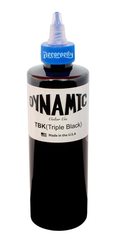 Imagem 2 de 4 de Tinta Triple Black Dynamic Tattoo Tatuagem 240ml Original
