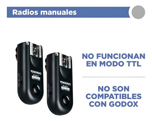 Radios Yongnuo Rf 603 Ii N Manual 2 Unidades Para Nikon