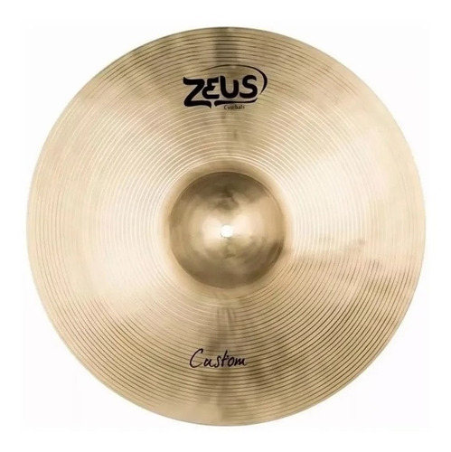 Imagem 2 de 4 de Prato Zeus Custom 16 Crash Zcc16 Bronze Liga B20 Ataque Nf