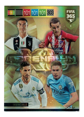 Carta Invincible Adrenalyn Xl Fifa 365 - 2019 Panini