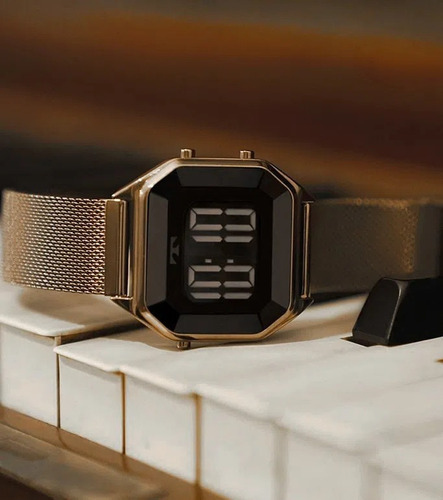 Relógio Technos Digital Feminino Dourado Bj3851aj/4p