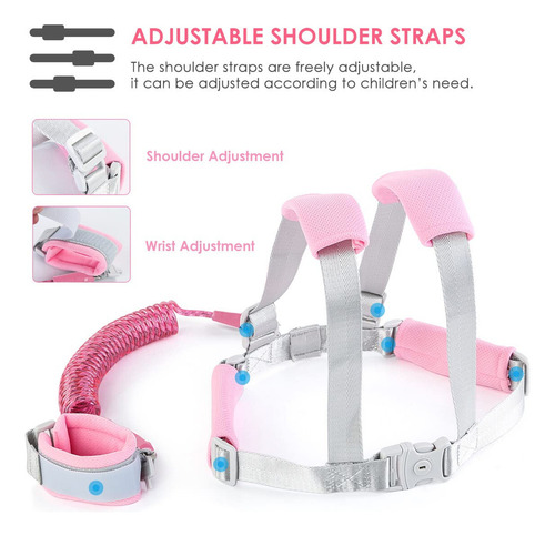 Arnés Pulsera De Seguridad Para Niños 2m Anti Pérdida 2 En 1