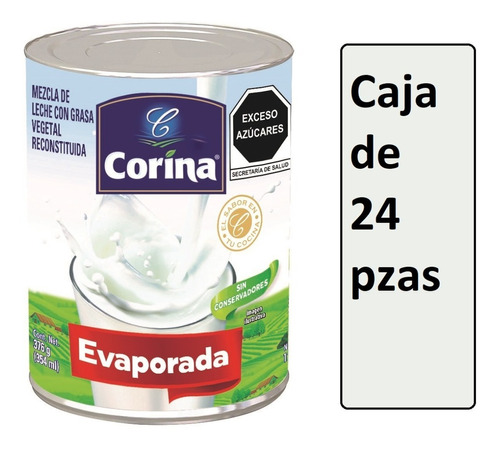 Caja De Leche Evaporada Corina 24/378gr