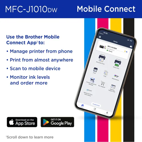 Brother Mfc-jdw Impresora Inalámbrica De Inyección De Tin.