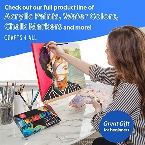 Imagen 8 de 8 de 12 Colores De Pintura Artesanal De 12 Ml Para Madera Lienzo
