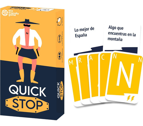 Quick Stop Juego De Cartas En Español Para Familia Y Amigos