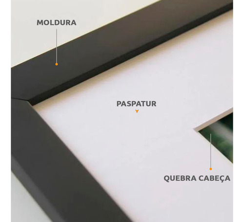 Moldura 22,3x31,3 Cm P/ Quebra Cabeça Puzzle Paspatur Petg