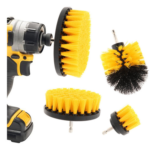 Kit De Cepillo De Taladro Resistente Para Amarillo