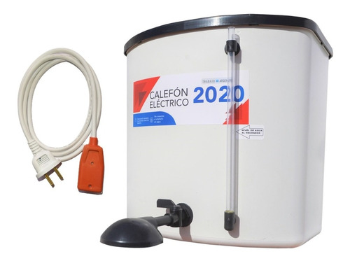 Calefon Electrico Ducha Con Cable 20 Litros Pvc Completo Ful