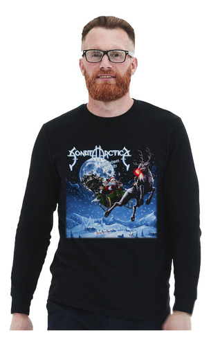 Polera Ml Sonata Arctica Christmas Spirits Metal Impresión D