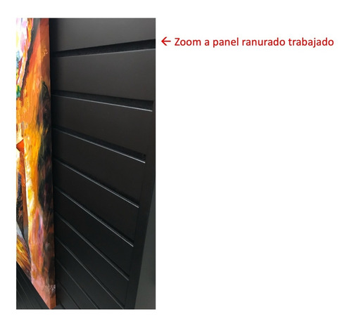 Imagen 3 de 5 de Exhibidor De Panel Ranurado Con Ruedas Chocolate 175x130cm