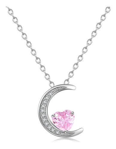 Umiilon - Collar Con Colgante Love On The Moon Para Mujer, P