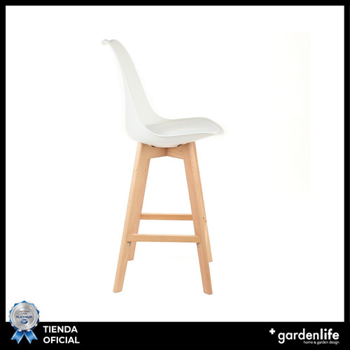 Set X2 Banquetas Altas Tulip Taburete Sillon Desayunador