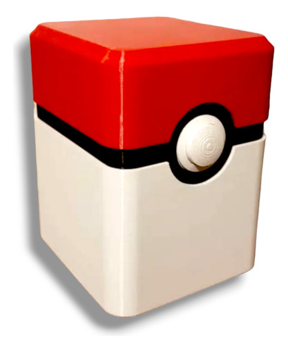 Deck Box Pokemon Pokeball Con Boton Guarda Cartas-impreso 3d