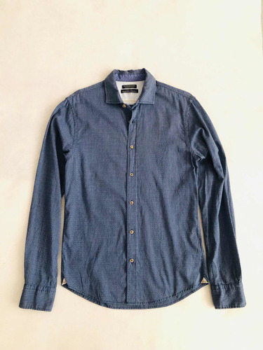 Camisa Azul Scotch & Soda Amsterdam Couture Original Talla S