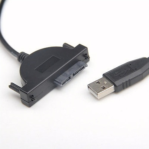 Adaptador De Usb 2.0 A Mini Sata Ii 13pin Para Portátil Cd/d