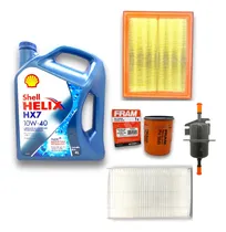 Comprar Kit 4 Filtros + Shell Hx7 10w40 Palio Siena 1.4 1.3 Fire