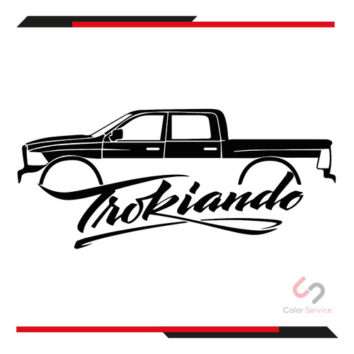 Calca Sticker Calcomania Trokiando Ram De 18x30cm 1pza