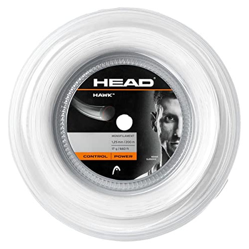 Head Hawk Tennis Racket String 660' Reel - 18 Gauge Monofila