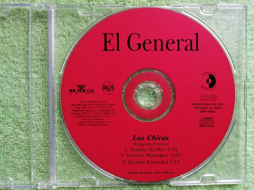Eam Cd Maxi Single El General Las Chicas 1994 Remixes Rca