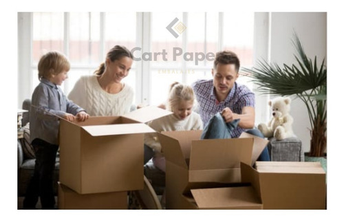 Imagen 4 de 5 de Cajas Mudanza Pack 10 Cajas 60x40x40 / Cajas Cart Paper