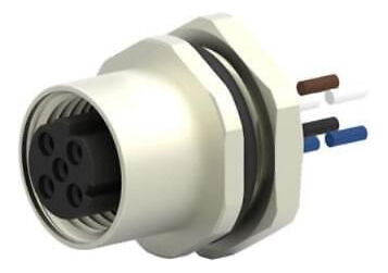 Te Amp T4171310504-001 Connector,front Mounting,4-pole,d Dde