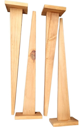 Patas De Madera Fc 52cm Escandinava Pack X4