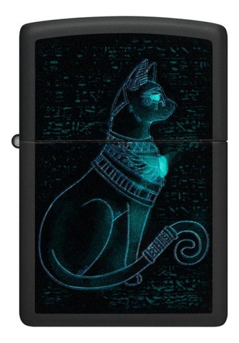 Encendedor Zippo Spiritual Cat Design Negro Zp48582