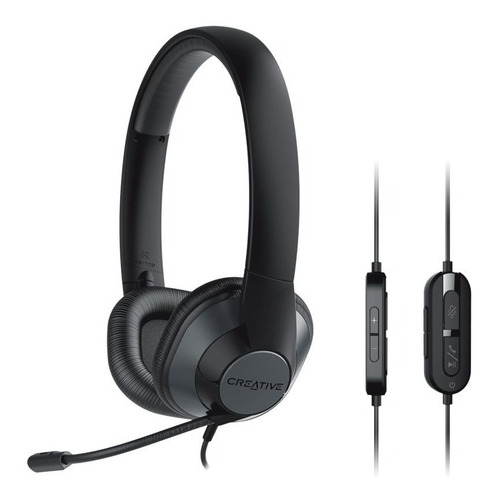 Audífono Creative Hs-720 V2 Usb Noise-cancelling Black