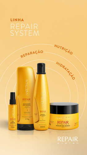 Shampoo Aneethun Repair System Pós Química 300ml