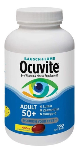 Ocuvite Adulto, 150 Caps. Salud Ocular, Luteina, Zeaxantina,
