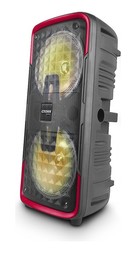 Parlante Portatil Bluetooth Luces Led Crown Mustang Atomic 8