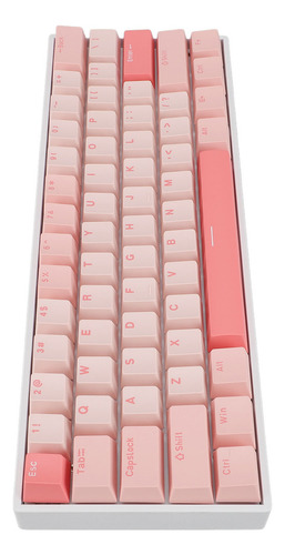 St Teclado Mecânico Com Fio, 61 Teclas, Vermelho, Rgb,