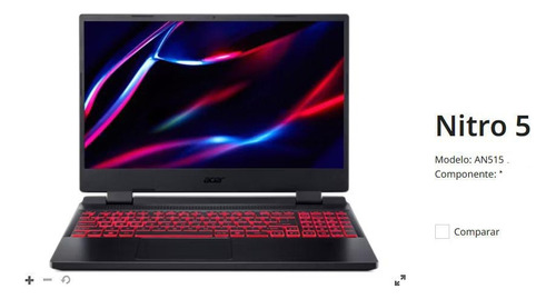 Notebook Acer Nitro Mod. An515 (Usado)