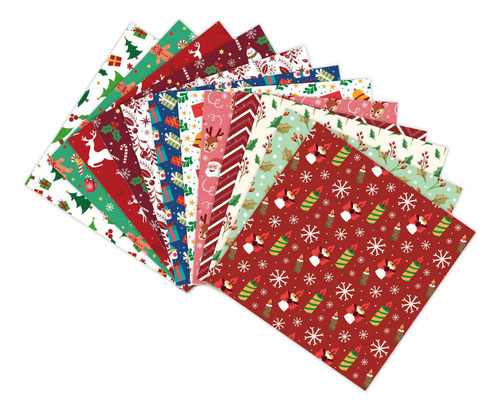 3 X 12 Piezas De Papel De Regalo Navideño, Suministros