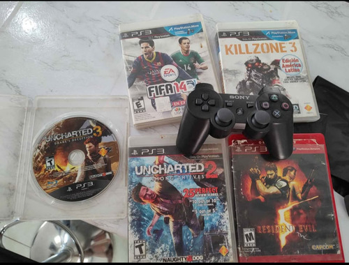 Mando Ps3 Más Juegos Negro (Usado)