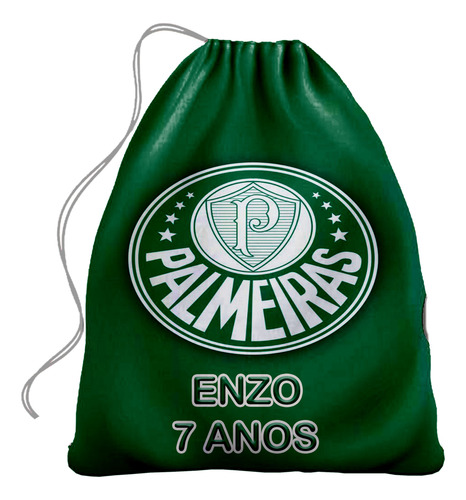 70 Saquinhos Surpresa Palmeiras (20x15cm)