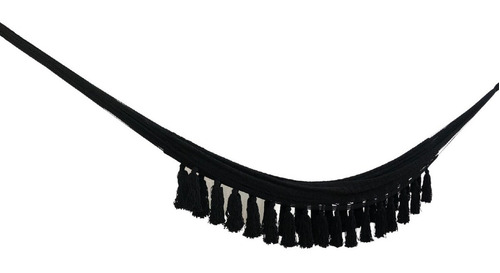 Imagen 3 de 7 de Hamaca Yucateca 100% Artesanal Macramé Color Negro Premium