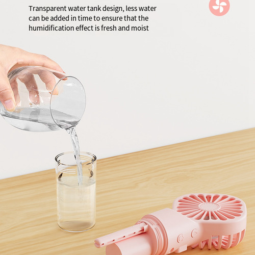 Ventilador De Mano Portátil Con Atomizador De Agua Para Estu