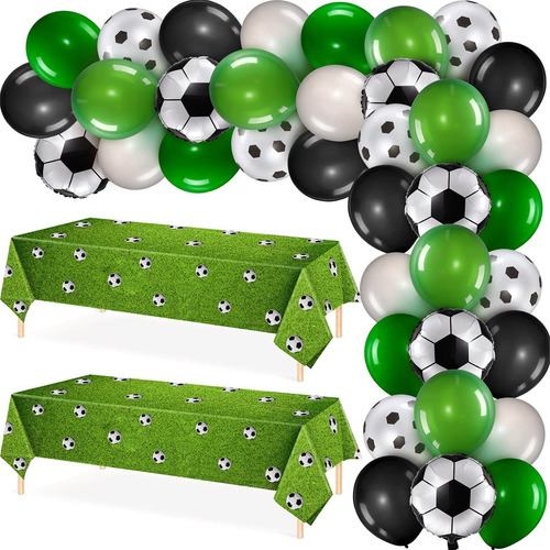 32 Piezas De Suministros De Decoración De Fiesta De Fútbol I