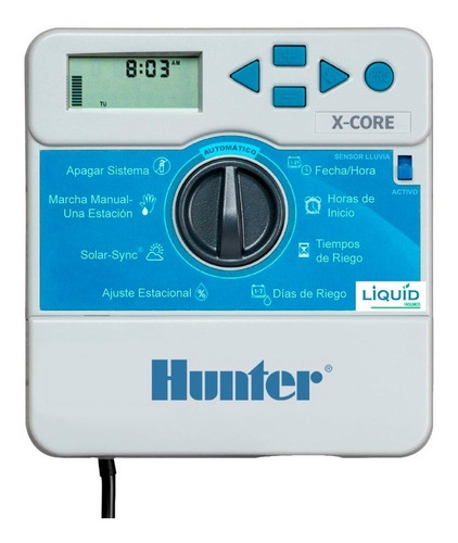Imagen 1 de 10 de Programador Controlador Riego Hunter Xcore 4 Estaciones Zona