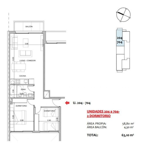 Imagen 2 de 4 de Venta Apartamento La Blanqueada 2 Dormitorios Edificio Sita