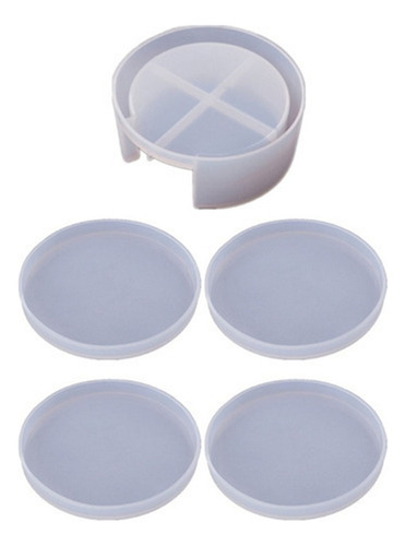 A 5 Piece Coaster Molds With Mold Kit For Cup