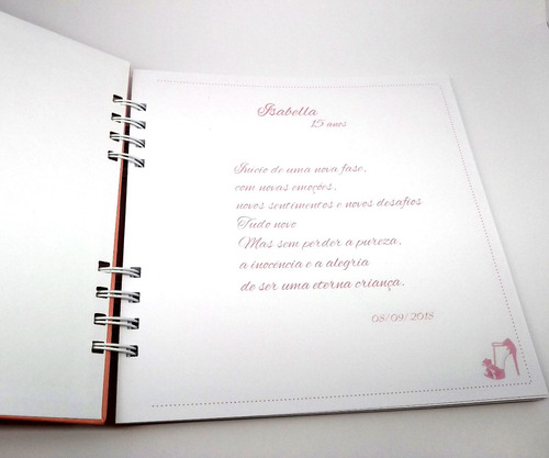 Imagem 6 de 9 de Caderno De Mensagem Debutantes 15 Anos Livro Assinatura