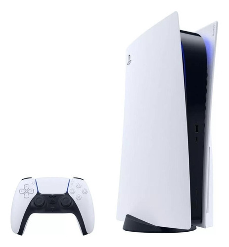 Sony Playstation 5 825gb Standard Cor Branco E Preto