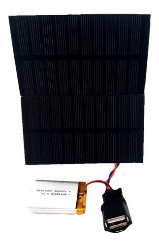 Imagen 1 de 6 de Mini Kit Solar Para Proyectos Electrónicos 1200mah 5v