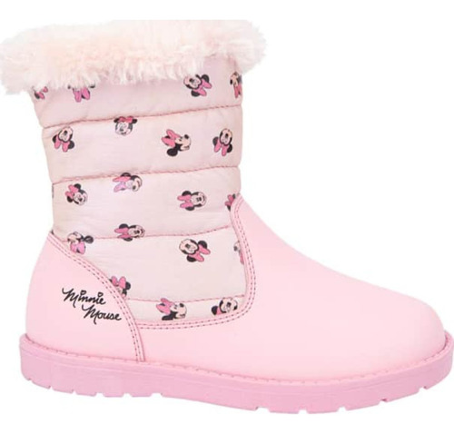Bota Invernal Minnie Mouse Niñas Minnie Rosa