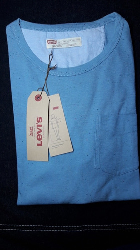 Remera Light Blue Crew Levis
