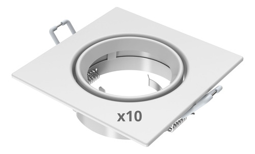 Caja X 10 Spot Molde Dicroica Embutir Gu10 Ledvance Osram