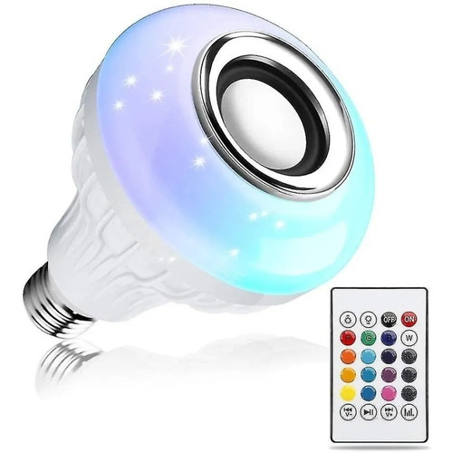 Ampolleta Led Rgb Parlante Bluetooth 12w